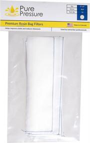 img 4 attached to Premium Denver-Made Solventless Press Bags For Rosin Filtration - PurePressure 36 Micron 2" X 6" 10-Pack