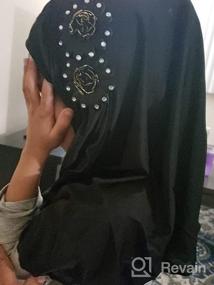 img 5 attached to Islamic Floral Muslim Headwear for Girls - Украшение красивыми цветами