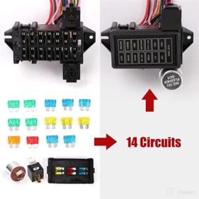 img 2 attached to 🔌 Enhance Your Ride's Electrical System with BELZAR 14 Circuit Universal Wiring Harness for Hot Rods & Muscle Cars