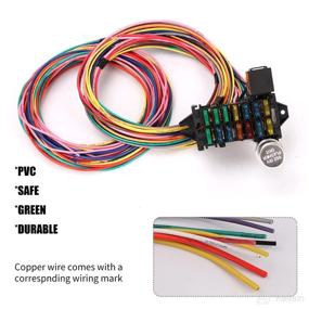 img 1 attached to 🔌 Enhance Your Ride's Electrical System with BELZAR 14 Circuit Universal Wiring Harness for Hot Rods & Muscle Cars