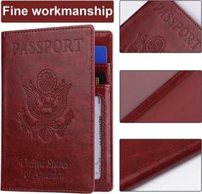 img 1 attached to Passport Vaccine TOOVREN Upgraded Leather