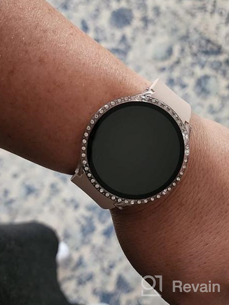 img 1 attached to Sparkle Your Samsung Galaxy Watch 4 With Goton PC Crystal Diamond Screen Protector And Protective Bumper Cover - Perfect For Women And Girls (Silver, 40Mm) review by Kattie Steffens