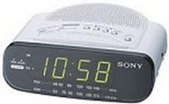 sony icf-c212 white fm/am clock radio with full power backup - enhanced seo logo