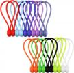 magnetic cable ties by teskyer - organize your home and office cables with 20 pack silicone ties in mixed color logo