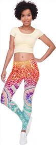 img 2 attached to Ayliss Women Leggings Digital Print Yoga Skinny Pants High Waist Gym Elastic Tights