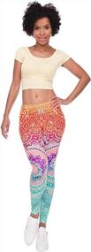 img 3 attached to Ayliss Women Leggings Digital Print Yoga Skinny Pants High Waist Gym Elastic Tights