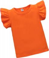 zfzdren блуза для малышей с рюшами, хлопок логотип