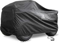 x autohaux universal fit xl size atv cover | waterproof all weather protector for quad 4 wheelers | black with silver coating inside | dimensions: 86.3 x 47.2 x 45.3 inch logo