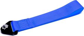 img 2 attached to 🚗 Enhance Your Ride: iJDMTOY Sports Universal Nylon Tow Strap for Front or Rear Bumpers - Vibrant Blue Racing Style!