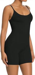 img 3 attached to Tone Your Figure With SHAPERX Tummy Control Bodysuit For Women: Smooth, Seamless, And Full Coverage