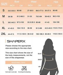 img 2 attached to Tone Your Figure With SHAPERX Tummy Control Bodysuit For Women: Smooth, Seamless, And Full Coverage