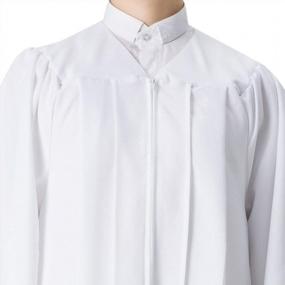 img 2 attached to Unisex Matte Robe W/ Open Sleeves - Perfect For Baptism, Confirmation, Choir & More | IvyRobes