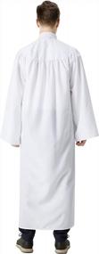 img 3 attached to унисекс матовый халат с открытыми рукавами - идеально подходит для крещения, миропомазания, хора и многого другого | IvyRobes