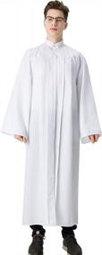 img 4 attached to Unisex Matte Robe W/ Open Sleeves - Perfect For Baptism, Confirmation, Choir & More | IvyRobes