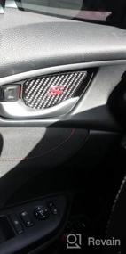 img 5 attached to Upgrade Your Honda Civic With TopDall'S Carbon Fiber Inner Door Handle Bowl Cover Trim