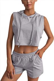 img 2 attached to Stay Stylish And Comfortable With Chouyatou'S Women'S 2 Piece Sweatsuit Set