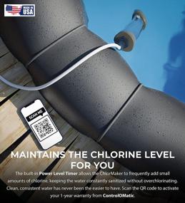 img 3 attached to Saltwater Chlorine Generator For Spas And Hot Tubs Up To 2000 Gallons - ControlOMatic ChlorMaker