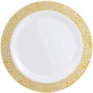 100pcs plastic disposable plates wedding logo