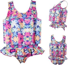 img 3 attached to 👶 IDOPIP Kids Boys Girls Floatation Swimsuit: Adjustable Buoyancy Baby Float Suit for Safety & Fun – One Piece Swimwear Bathing Suit