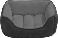 🐾 gray suede reversible cuddler bed for dogs, cats, and pets by beatrice home fashions - sueptb24grg logo