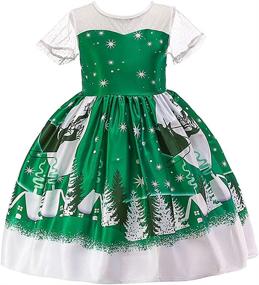 img 4 attached to HUAANIUE Girls Dress Christmas Holiday Girls' Clothing at Dresses