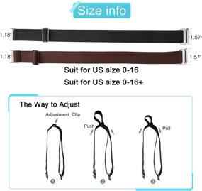 img 2 attached to 👗 Dresses with Invisible Stretch Elastic Buckles for Women - Enhance your Outfits with Belt Accessories
