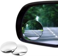 🚗 enhanced visibility on the road: 2 pack of 2 inch round rear view convex mirrors for various vehicles - cars, suvs, motorcycles, trucks, trailers, snowmobiles, bicycles, rvs, boats, golf carts - rust resistant frame, hd real glass логотип