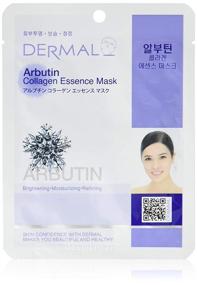 img 2 attached to DERMAL Arbutin Collagen Essence Facial Mask Sheet 23G Pack Of 10 - Anti Aging Skin Treatment Solution For Troubled Skin Daily Care.