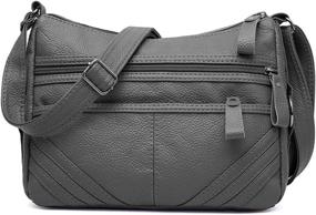 img 4 attached to Crossbody Pocketbooks Handbags Lightweight Shoulder Women's Handbags & Wallets : Shoulder Bags