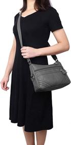 img 3 attached to Crossbody Pocketbooks Handbags Lightweight Shoulder Women's Handbags & Wallets : Shoulder Bags