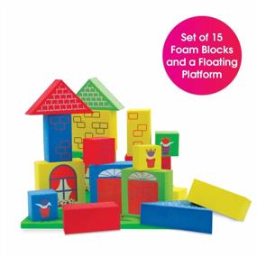 img 3 attached to Edushape Floating Blocks Bath Toy Set: Teach Cause And Effect, Reasoning & Cognitive Skills For Infants, Babies & Toddlers