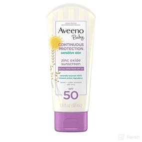 img 4 attached to 👶 Travel-Sized Aveeno Baby Continuous Water Resistant: Keeping Your Little One Protected on the Go!