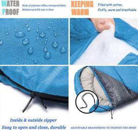 img 3 attached to Tuphen Sleeping Bags: All-Season Cold And Warm Weather Gear For Backpacking, Hiking, And Camping – Lightweight, Waterproof, And Perfect For Adults, Kids, Boys, And Girls – Indoor And Outdoor Use