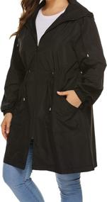 img 2 attached to INVOLAND Raincoat Lightweight Windbreaker Waterproof Women's Clothing ~ Coats, Jackets & Vests