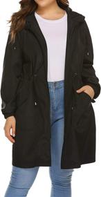 img 4 attached to INVOLAND Raincoat Lightweight Windbreaker Waterproof Women's Clothing ~ Coats, Jackets & Vests