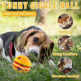 img 1 attached to ESALINK Interactive Squeaky Giggle Ball: The Best Dog Toy For Training, Teeth Cleaning And Herding - Ideal For Indoor And Outdoor Playtime For Small To Medium Sized Dogs