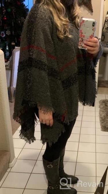 img 1 attached to Stay Warm And Chic With Bellady'S Oversized Turtleneck Poncho Sweaters review by Tonya Greene