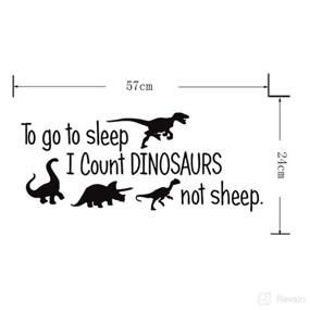 img 3 attached to 🦕 Dinosaur Dreamland: Adorable Vinyl Wall Decals for Kids' Bedroom and Nursery Room Décor