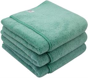 img 2 attached to 🧽 Chemical Guys Workhorse XL Green Microfiber Towel: Professional Grade Exterior Towel, 24x16 inch, Pack of 3