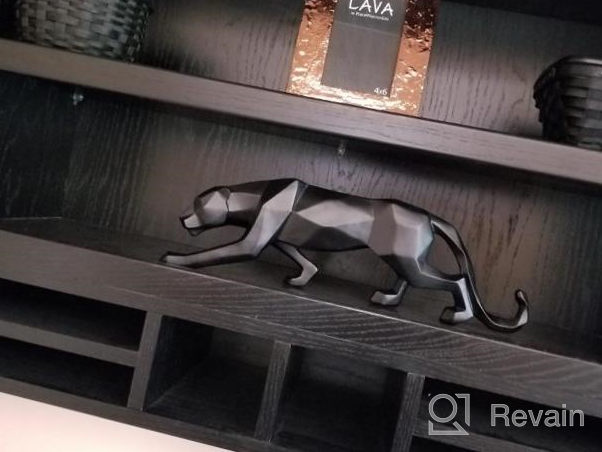 img 1 attached to Exotic Artwork: Hand-Crafted Panther Sculpture For Modern Home Decor By FJWYSANGU review by Derrick Shaw