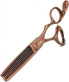 img 4 attached to Kinsaro 440C Hair Thinning Shears - Professional Scissors For Efficient Hair Thinning