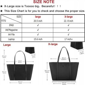 img 2 attached to Extra Large Laptop Work Tote Bag For Women - CHICECO Travel Bag With Optimized Search Engine Results