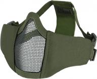 onetigris tactical half face mask: foldable mesh protection for women & teens - 4.5 inches logo