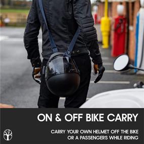 img 2 attached to Wentworth Black Motorcycle Helmet Carrier: The Ultimate Solution for Motorcycle Helmet Storage - A Convenient Alternative to Helmet Bags - Unisex Motorbike Accessories for Style and Function - Biker Essentials, SLING-BLACK