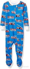 img 4 attached to 👶 Multipack Snug-Fit Cotton Footed Sleeper Pajamas for Unisex Toddlers and Babies by Amazon Essentials