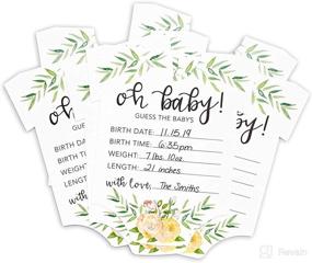 img 2 attached to 👶 Baby Shower Prediction Cards - 50 Pack (5.6 x 5 inches) - Improved SEO