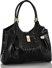 img 3 attached to Brahmin Melbourne Celia Satchel Taffy Women's Handbags & Wallets via Satchels