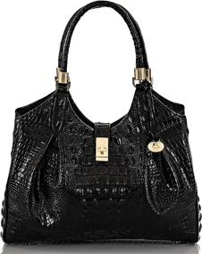 img 4 attached to Brahmin Melbourne Celia Satchel Taffy Women's Handbags & Wallets via Satchels