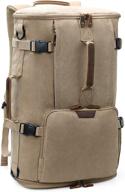 🎒 versatile g-favor 40l travel backpack: vintage canvas rucksack & 17.3-inch laptop bag логотип