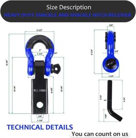 img 1 attached to AUTOBOTS Tow Hitch Receiver 2&#34 Exterior Accessories via Towing Products & Winches